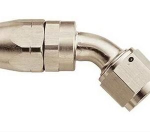 Złączka aluminiowa Aeroquip żeńska 45 stopni -6AN (niklowa)