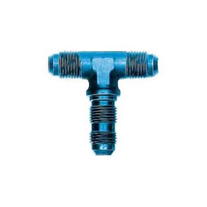 Trójnik aluminiowy przedłużony do grodzi -4JIC (M/M/M)