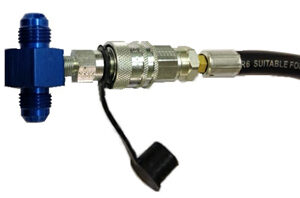 Zestaw do pobierania próbek paliwa -6AN male/male z złaczem Aroquip FD90 ( FIA approved)
