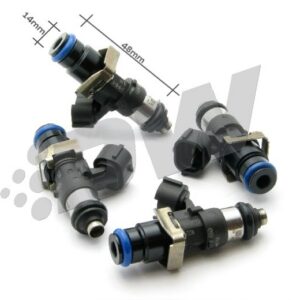 DeatschWerks zestaw 4 wtryskiwaczy paliwa 2200cc/min, Bosch EV14 Universalne 48mm / 14mm o-ring