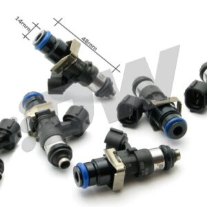 DeatschWerks zestaw 6 wtryskiwaczy paliwa 2200cc/min, Bosch EV14 Universalne 48mm / 14mm o-ring
