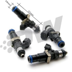 DeatschWerks zestaw 4 wtryskiwaczy paliwa 2200cc/min, Bosch EV14 Universalne 60mm / 14mm o-ring