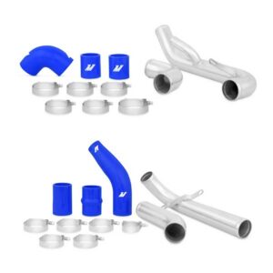 Orurowanie Intercoolera Mishimoto, Mitsubishi Lancer EVO X 08+ niebieskie węże