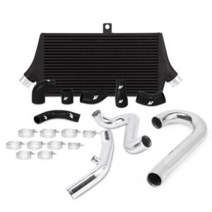 Intercooler z orurowaniem Mishimoto, Mitsubishi Lancer EVO 7 / 8 / 9 01-07 czarne węże, czarny IC