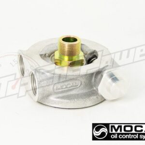 Podstawka pod filtr oleju Mocal z termostatem 3/4 UFN wyścia na przewody  1/2 BSP