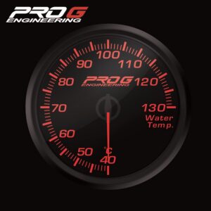 Wskaźnik Pro G Race Series RC, temperatury wody °C RED 60mm