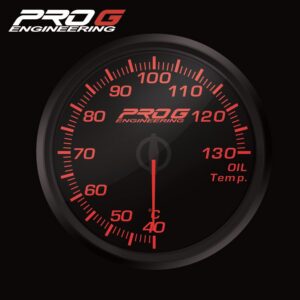 Wskaźnik Pro G Race Series RC, temperatury oleju °C RED 60mm