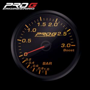 Wskaźnik Pro G Race Series 2 RC, doładowania Boost 3 Bar AMBER YELLOW 60mm