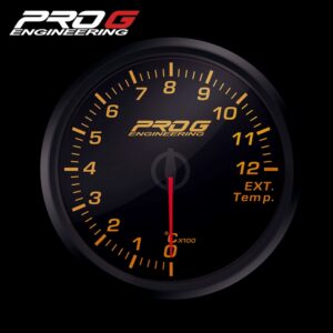 Wskaźnik Pro G Race Series 2 RC, temperatury spalin EGT °C AMBER YELLOW 60mm