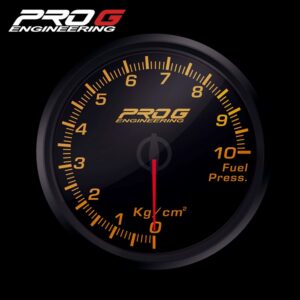 Wskaźnik Pro G Race Series 2 RC, ciśnienia paliwa Kg/cm2 AMBER YELLOW 60mm