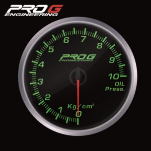 Wskaźnik Pro G Race Series RS, ciśnienia oleju Kg/cm2 GREEN 60mm