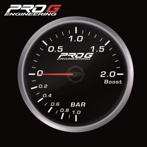 Wskaźnik Pro G Race Series RS, doładowania Boost 2 Bar WHITE 60mm