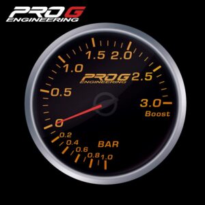 Wskaźnik Pro G Race Series 2 RS, doładowania Boost 3 Bar AMBER YELLOW 60mm