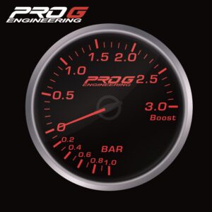 Wskaźnik Pro G Race Series RS, doładowania Boost 3 Bar RED 60mm