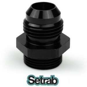Nypel aluminiowy do chłodnicy Setrab z o-ringiem M22 x -8JIC (-8AN)
